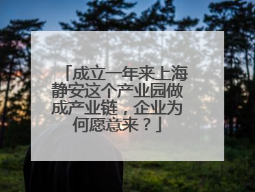 成立一年来上海静安这个产业园做成产业链，企业为何愿意来？