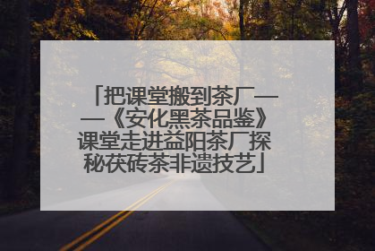 把课堂搬到茶厂——《安化黑茶品鉴》课堂走进益阳茶厂探秘茯砖茶非遗技艺