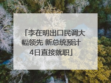 李在明出口民调大幅领先 新总统预计4日直接就职