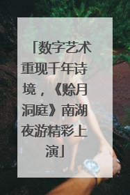 数字艺术重现千年诗境，《赊月洞庭》南湖夜游精彩上演