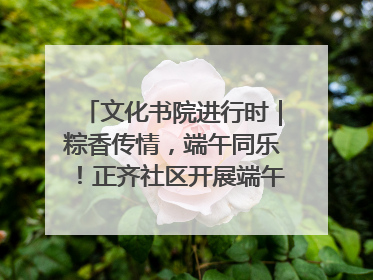 文化书院进行时｜粽香传情，端午同乐！正齐社区开展端午包粽子大赛