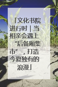 文化书院进行时｜当相亲会遇上“后备厢集市”，打造今夏独有的浪漫