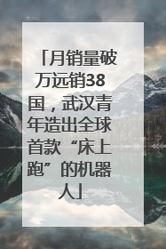 月销量破万远销38国，武汉青年造出全球首款“床上跑”的机器人