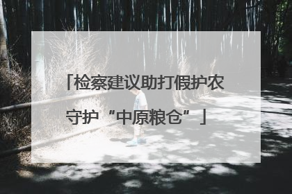 检察建议助打假护农守护“中原粮仓”