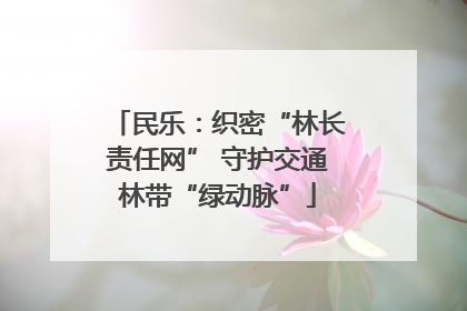 民乐：织密“林长责任网” 守护交通林带“绿动脉”