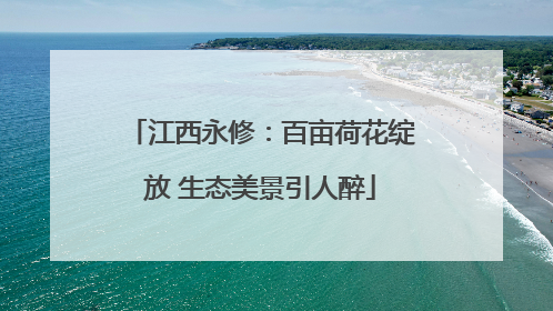 江西永修：百亩荷花绽放 生态美景引人醉
