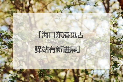 海口东港觅古驿站有新进展