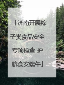 济南开展粽子类食品安全专项检查 护航食安端午