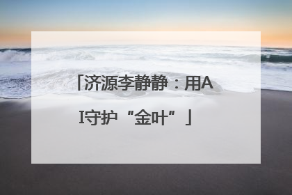 济源李静静：用AI守护“金叶”