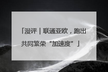 漫评｜联通亚欧，跑出共同繁荣“加速度”