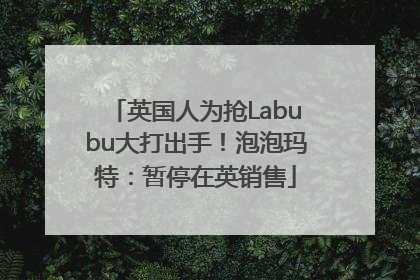 英国人为抢Labubu大打出手！泡泡玛特：暂停在英销售