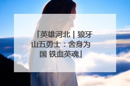 英雄河北｜狼牙山五勇士：舍身为国 铁血英魂