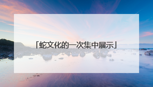 蛇文化的一次集中展示