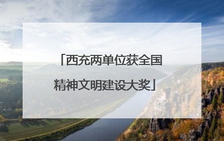 西充两单位获全国精神文明建设大奖