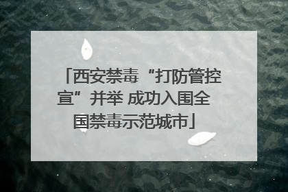 西安禁毒“打防管控宣”并举 成功入围全国禁毒示范城市