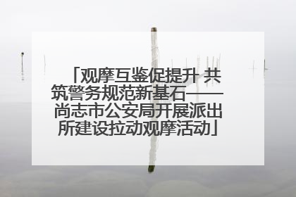 观摩互鉴促提升 共筑警务规范新基石——尚志市公安局开展派出所建设拉动观摩活动
