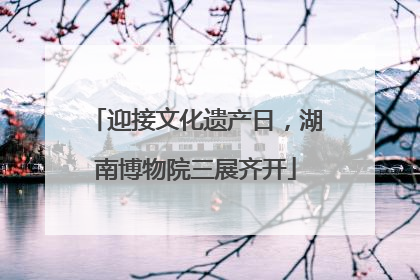迎接文化遗产日，湖南博物院三展齐开