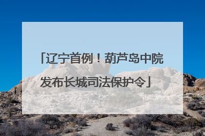 辽宁首例！葫芦岛中院发布长城司法保护令