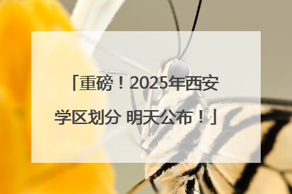 重磅！2025年西安学区划分 明天公布！