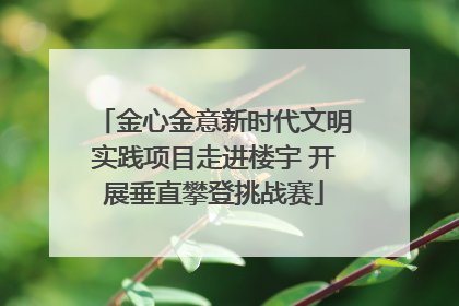 金心金意新时代文明实践项目走进楼宇 开展垂直攀登挑战赛