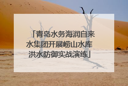 青岛水务海润自来水集团开展崂山水库洪水防御实战演练