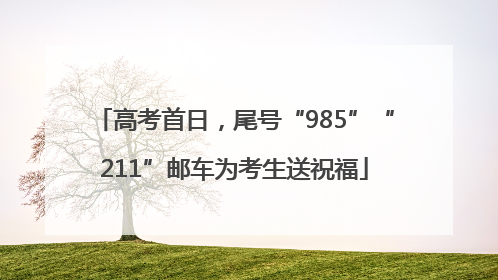 高考首日，尾号“985”“211”邮车为考生送祝福