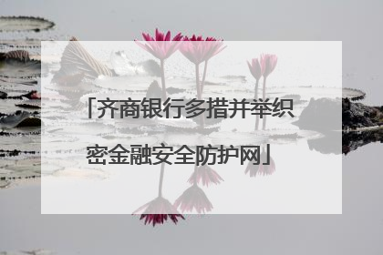 齐商银行多措并举织密金融安全防护网
