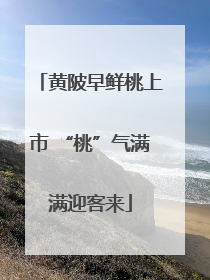 黄陂早鲜桃上市 “桃”气满满迎客来