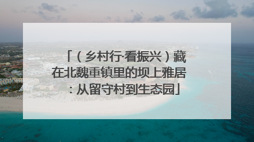 （乡村行·看振兴）藏在北魏重镇里的坝上雅居：从留守村到生态园