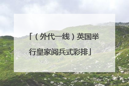 （外代一线）英国举行皇家阅兵式彩排
