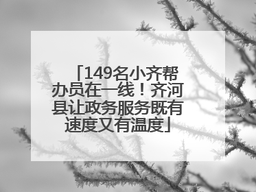 149名小齐帮办员在一线！齐河县让政务服务既有速度又有温度