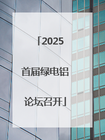 2025首届绿电铝论坛召开
