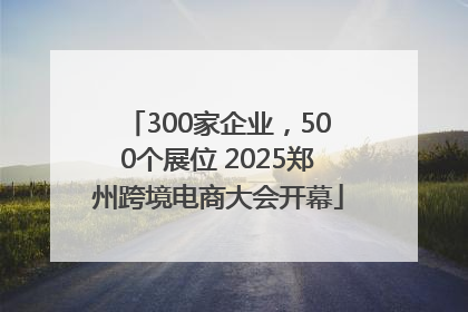 300家企业，500个展位 2025郑州跨境电商大会开幕