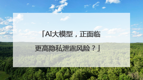AI大模型，正面临更高隐私泄露风险？