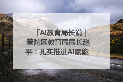 AI教育局长说 | 普陀区教育局局长赵平：扎实推进AI赋能教育，着力打造“适合教育”新体系